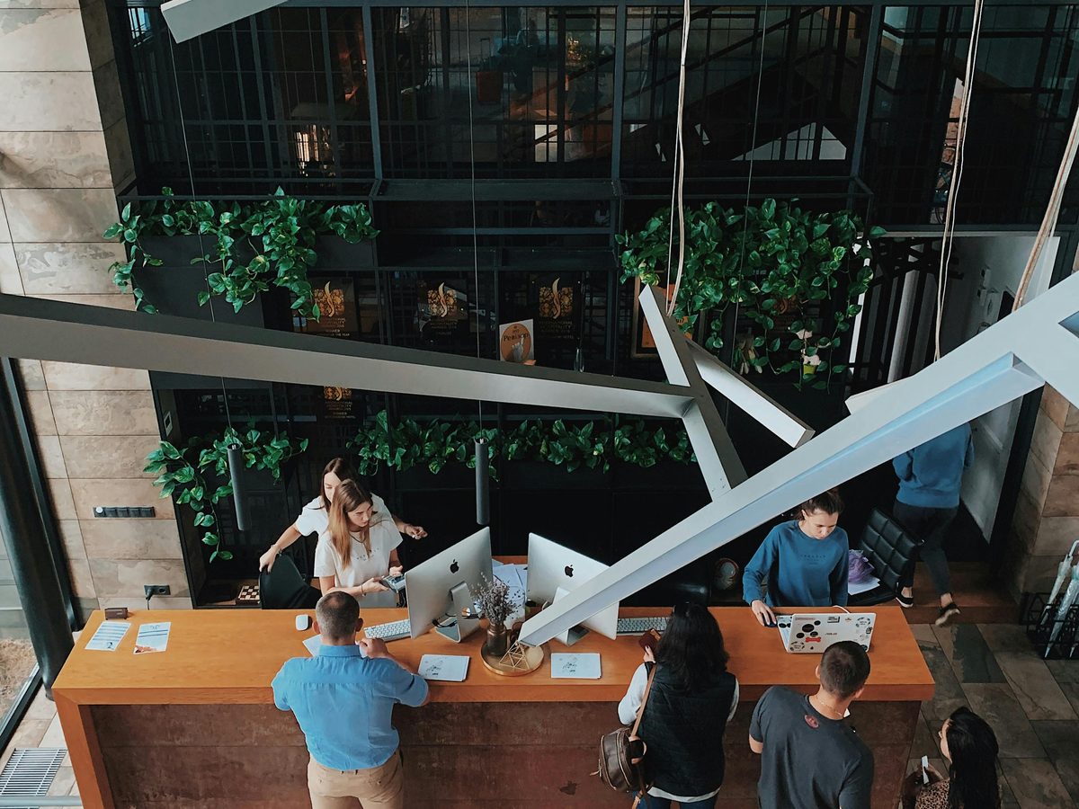 Professional hospitality workspace relying on stable guest and operations WiFi
